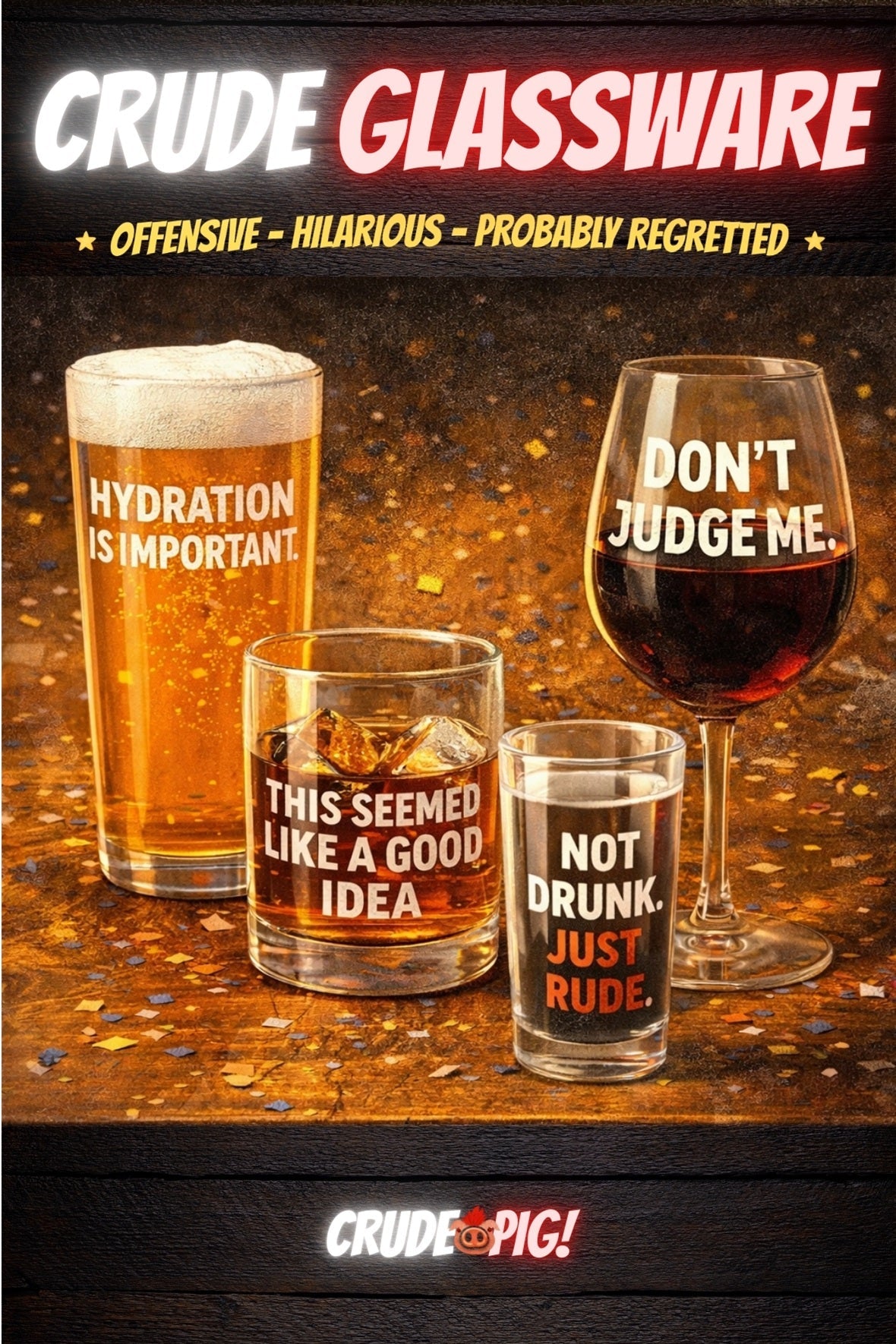 Crude Glassware collection